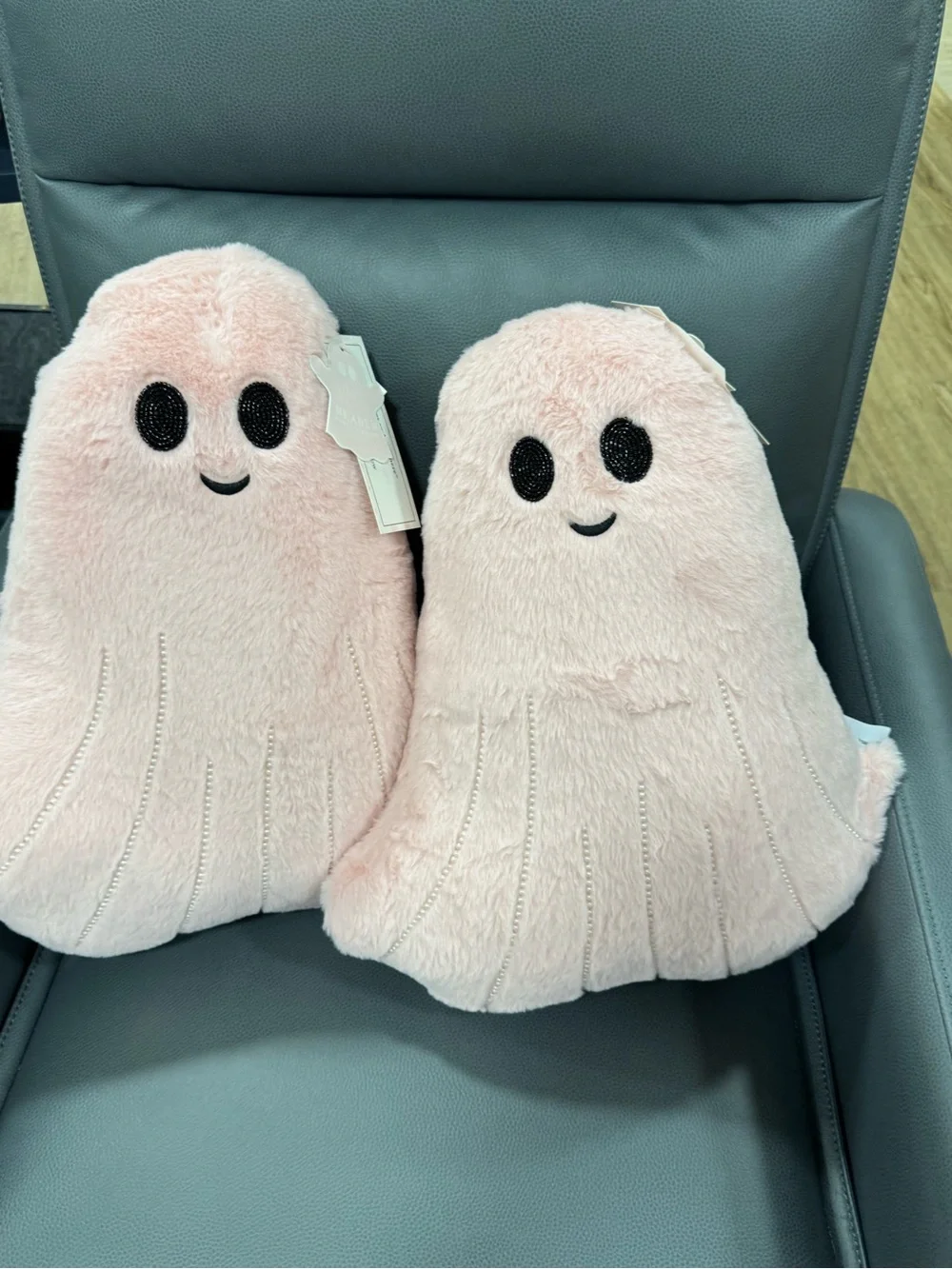 cupcake and cashmere 2 pink ghost pillows